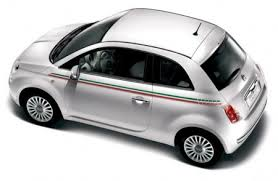 ADESIVI LATERALI TRICOLORE ITALIA FIAT 500