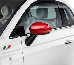 CALOTTE SPECCHI ESTERNI ROSSE FIAT 500